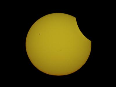 Zatmění slunce pozorované z Javorového (únor 2010)