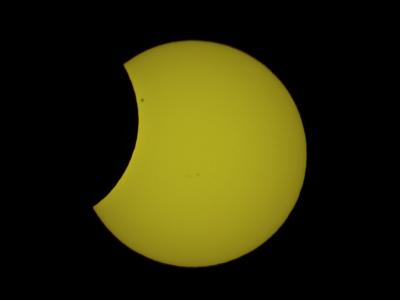 Zatmění slunce pozorované z Javorového (únor 2010)