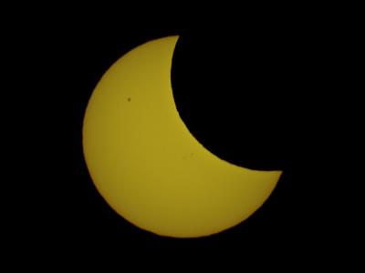 Zatmění slunce pozorované z Javorového (únor 2010)