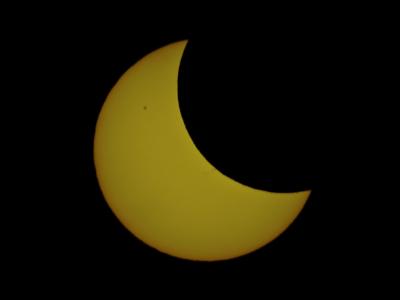 Zatmění slunce pozorované z Javorového (únor 2010)