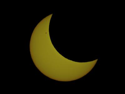 Zatmění slunce pozorované z Javorového (únor 2010)