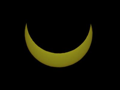 Zatmění slunce pozorované z Javorového (únor 2010)