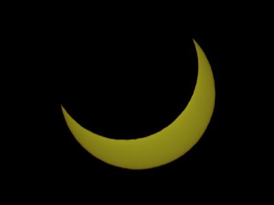 Zatmění slunce pozorované z Javorového (únor 2010)