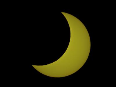 Zatmění slunce pozorované z Javorového (únor 2010)
