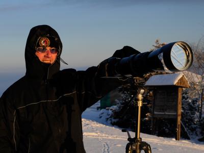 Zatmění slunce pozorované z Javorového (únor 2010)