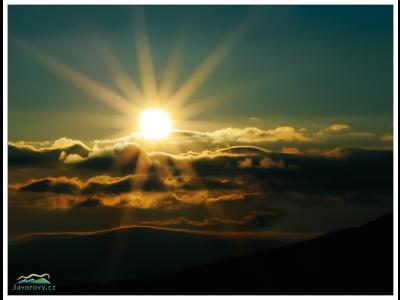 Zatmění slunce pozorované z Javorového (únor 2010)